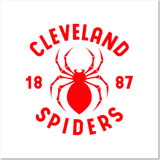 CLEVELAND SPIDERS red Posters and Art
